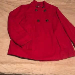 Red winter coat